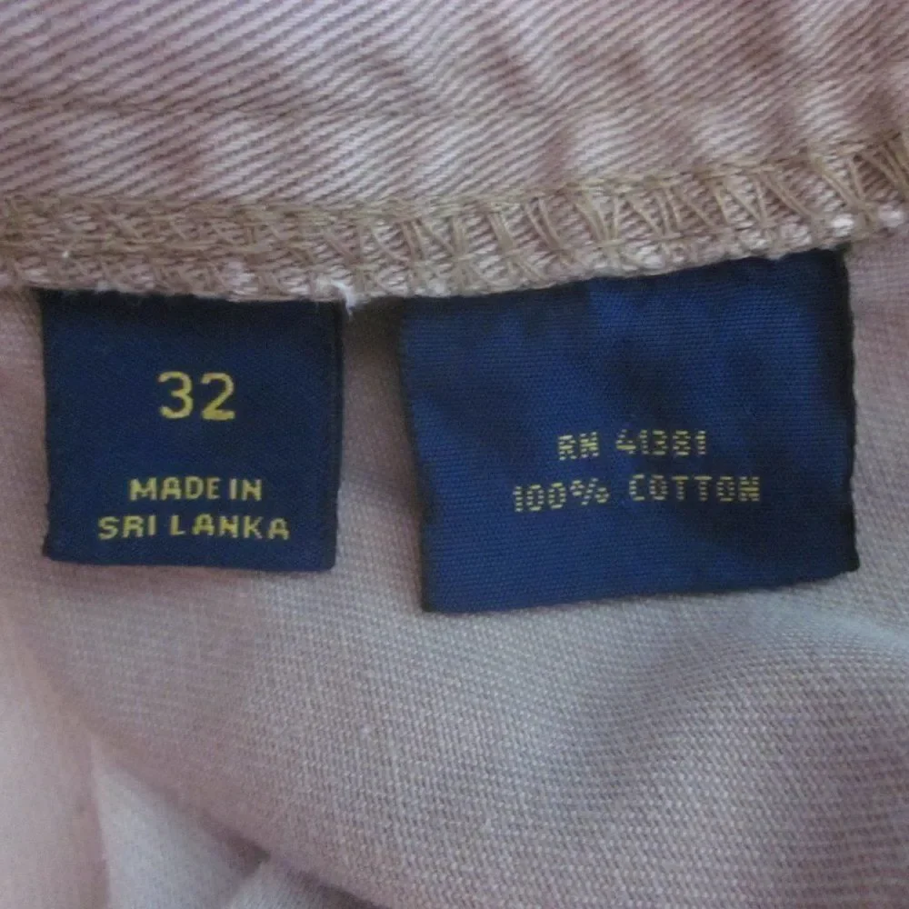 Ralph Lauren Polo Tan Cotton Shorts Size 32